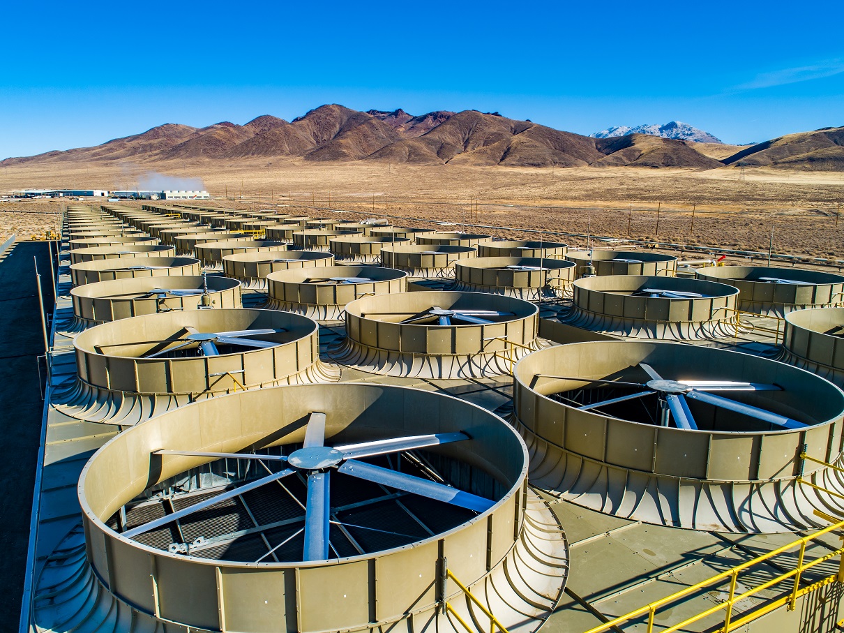 Ormat geothermal power plant in Nevada